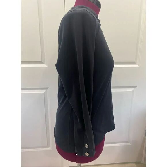 nautica black shoulder buttons long sleeve size XL - Picture 7 of 9